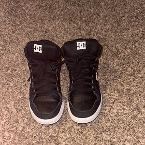 DC Black and White High-Top Sneakers Size 5.5
